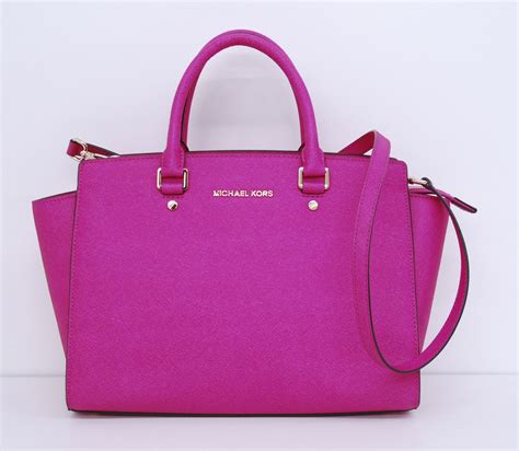 michael kors rose pink purse|michael kors hot pink.